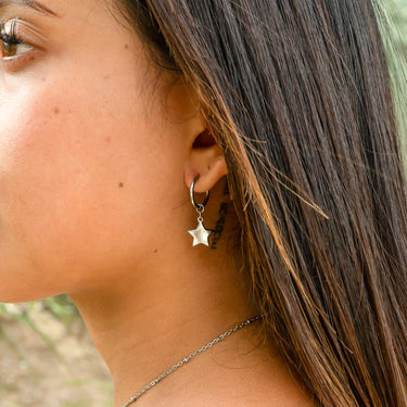 Star Huggie Earrings
