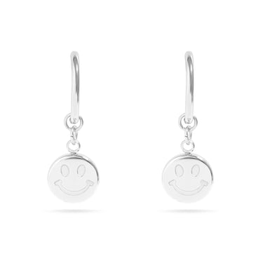Smiley Face Huggie Earrings