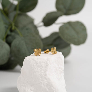 Stainless Steel Clover Stud Earring