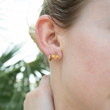 Stainless Steel Clover Stud Earring