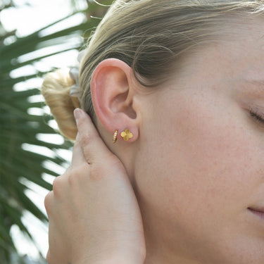 Stainless Steel Clover Stud Earring