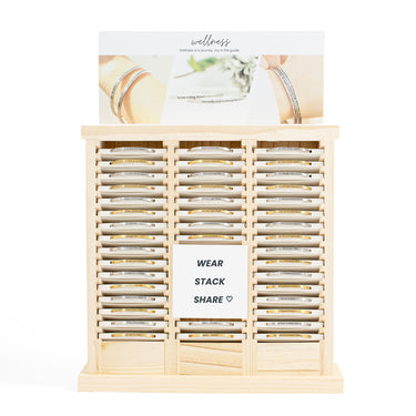 Affirmations Engraved Bracelet Display