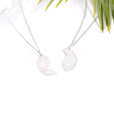 Stainless Steel Best Friend Break Apart Friendship Necklace