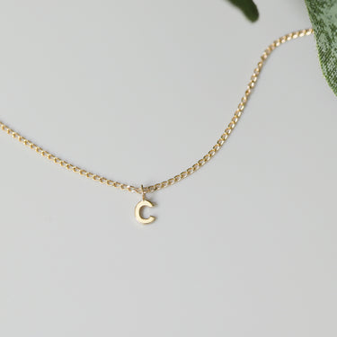 Wholesale Permanent Jewelry Tiny 14K Solid Gold Initial Letter Charms