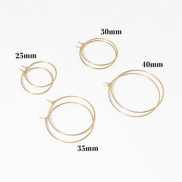 Wire Hoop Earrings