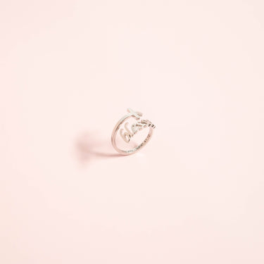 18K Gold PVD Stainless Steel Adjustable "Blessed" Ring