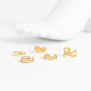 Triple Toe Ring
