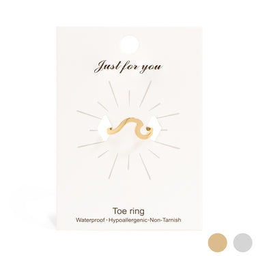 Wave Toe Ring