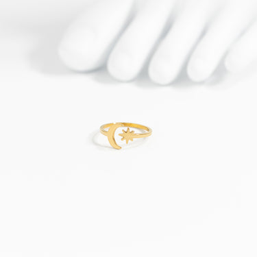 Moon And Star Toe Ring