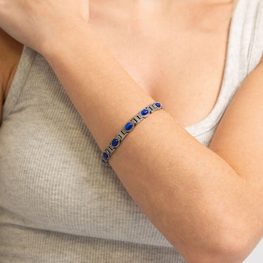 Blue Stone Magnetic Bracelet