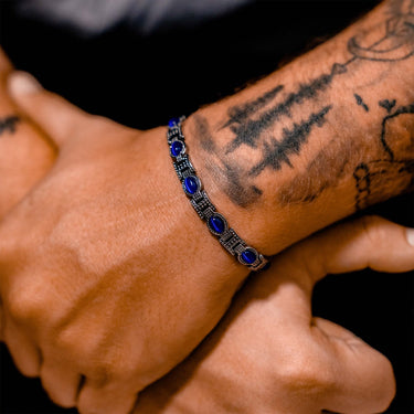 Blue Stone Magnetic Bracelet