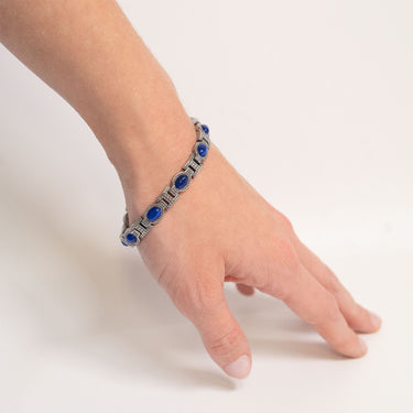Blue Stone Magnetic Bracelet