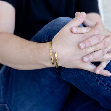 Mens Metal Nail Bracelet