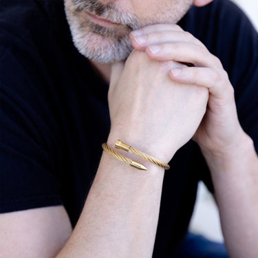 Mens Metal Nail Bracelet