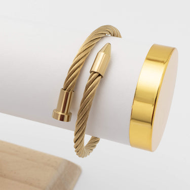 Mens Metal Nail Bracelet