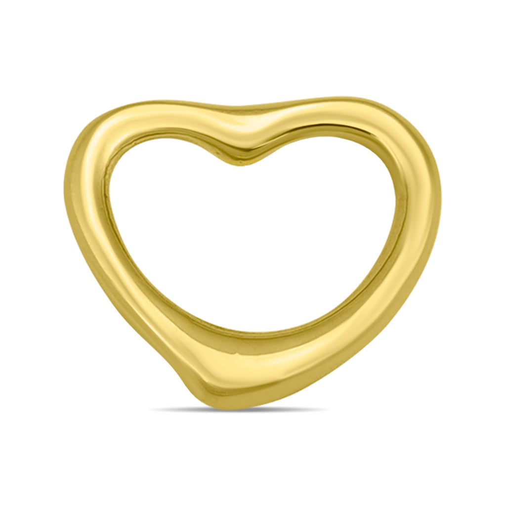 Small Gold Cutout Heart Stainless Steel Pendant Pdk0069 Wholesale Jewelry Website