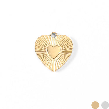 Gold heart charm