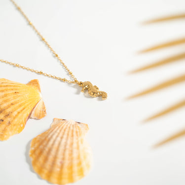 18K Gold PVD Stainless Steel Seahorse Charm