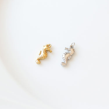 18K Gold PVD Stainless Steel Seahorse Charm