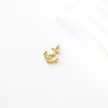 18K Gold PVD Stainless Steel Anchor Charm