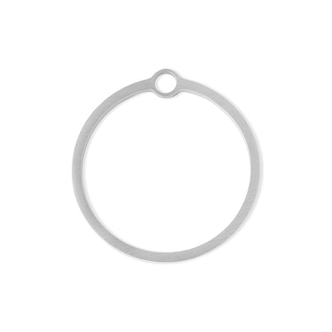 Open Back Circle Bezel Pendant