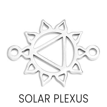 Chakra Connector Charm Solar Plexus Silver