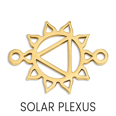 Chakra Connector Charm Solar Plexus Gold