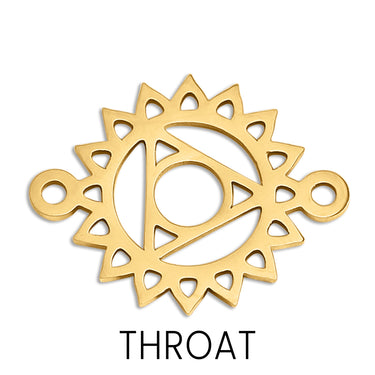 Chakra Connector Charm Throat Gold