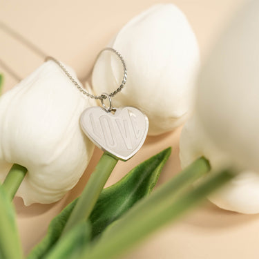 18K Gold PVD Stainless Steel Heart love Charm
