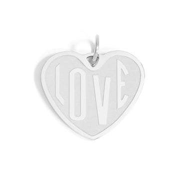 18K Gold PVD Stainless Steel Heart love Charm