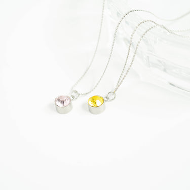 Round Birthstone Charm