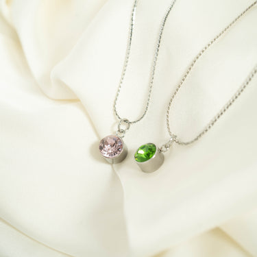 Round Birthstone Charm