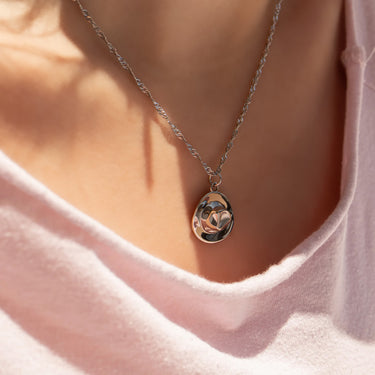 Silver Cowboy Hat Charm on Singapore Chain