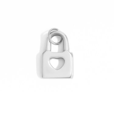 18K Gold PVD Stainless Steel Padlock Charm