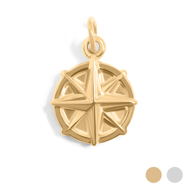 Gold Compass Charm / PDL0300
