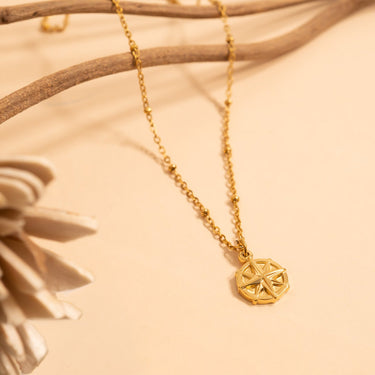 Gold Compass Charm / PDL030
