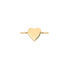 Permanent Jewelry Horizontal 14K Solid Gold Heart Charm / PMJ1006