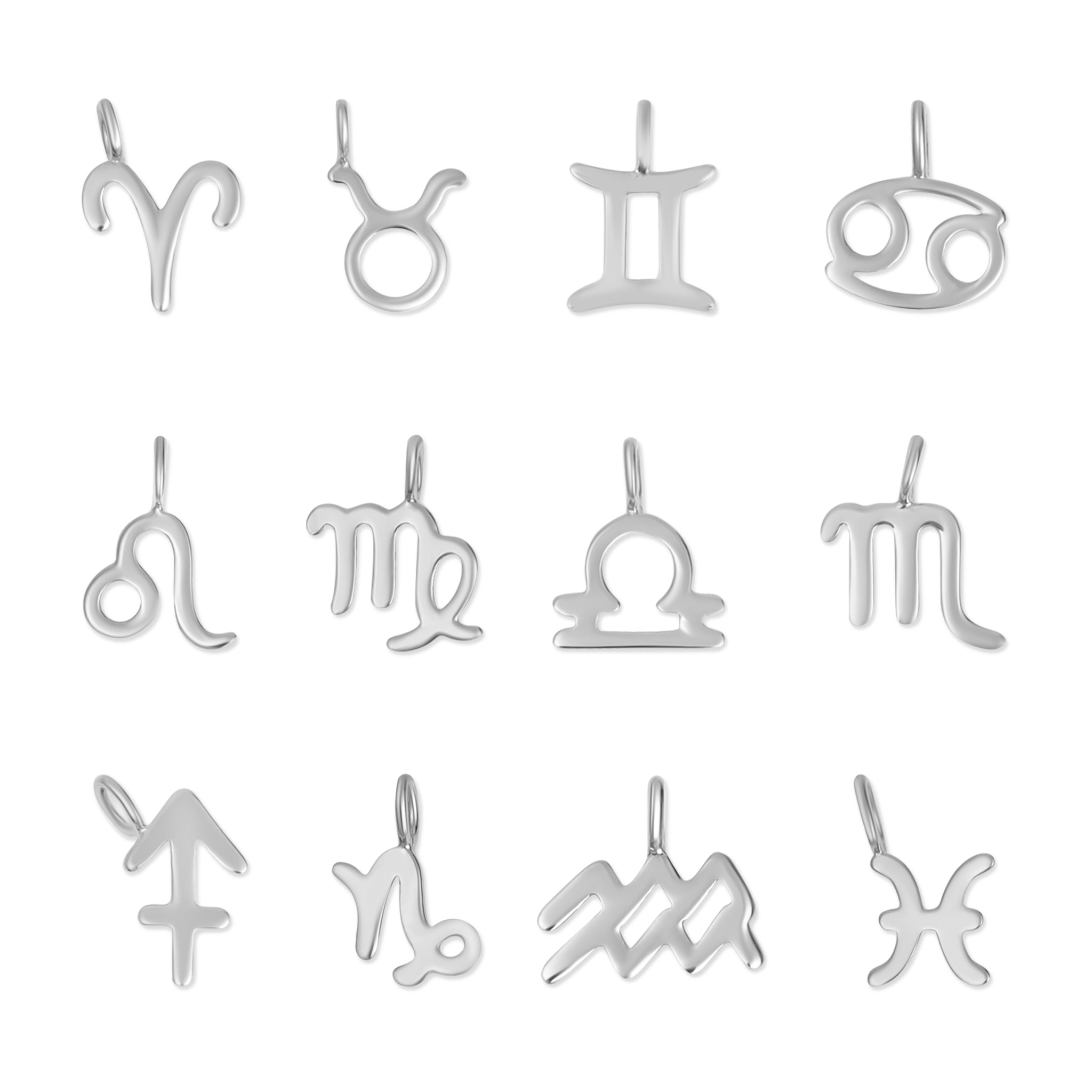 Permanent Jewelry .925 Sterling Silver Zodiac Charms / PMJ3011