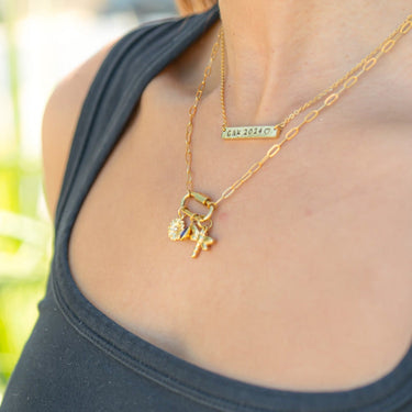 18K Gold PVD Stainless Steel Dragonfly Charm