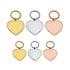 Engravable Heart Stainless Steel Keychain / SBB0287