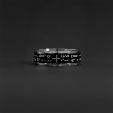 Serenity Prayer Spinner Center Ring