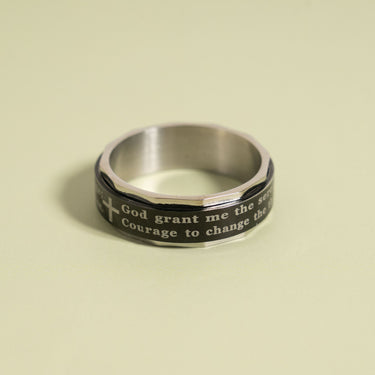 Serenity Prayer Spinner Center Ring