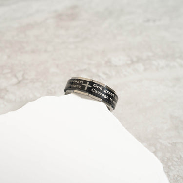 Serenity Prayer Spinner Center Ring