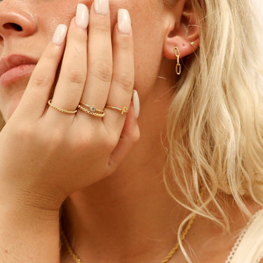 Initial Stacking Rings Lifestyle