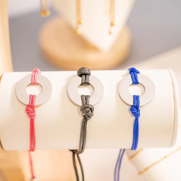 Engravable Washer Friendship Bracelet