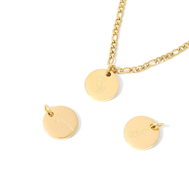 Birth Flower Charm on Chain