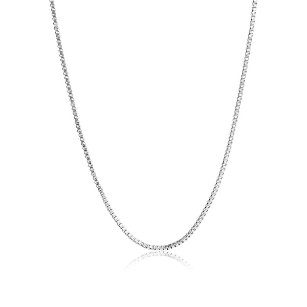 Stainless Steel PVD Coated 1.5mm Box Chain Necklace / CHJ2036