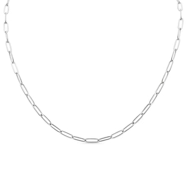 Paperclip necklace hanging