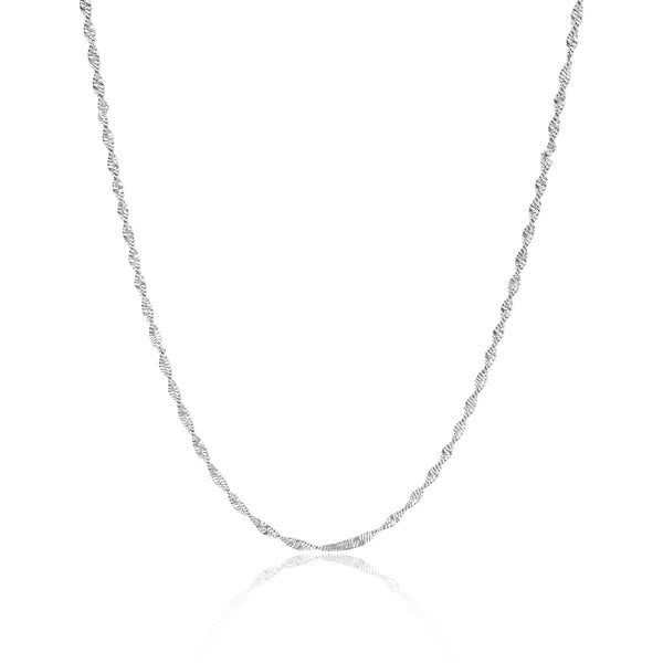 Stainless Steel Singapore Chain Necklace / CHN9961