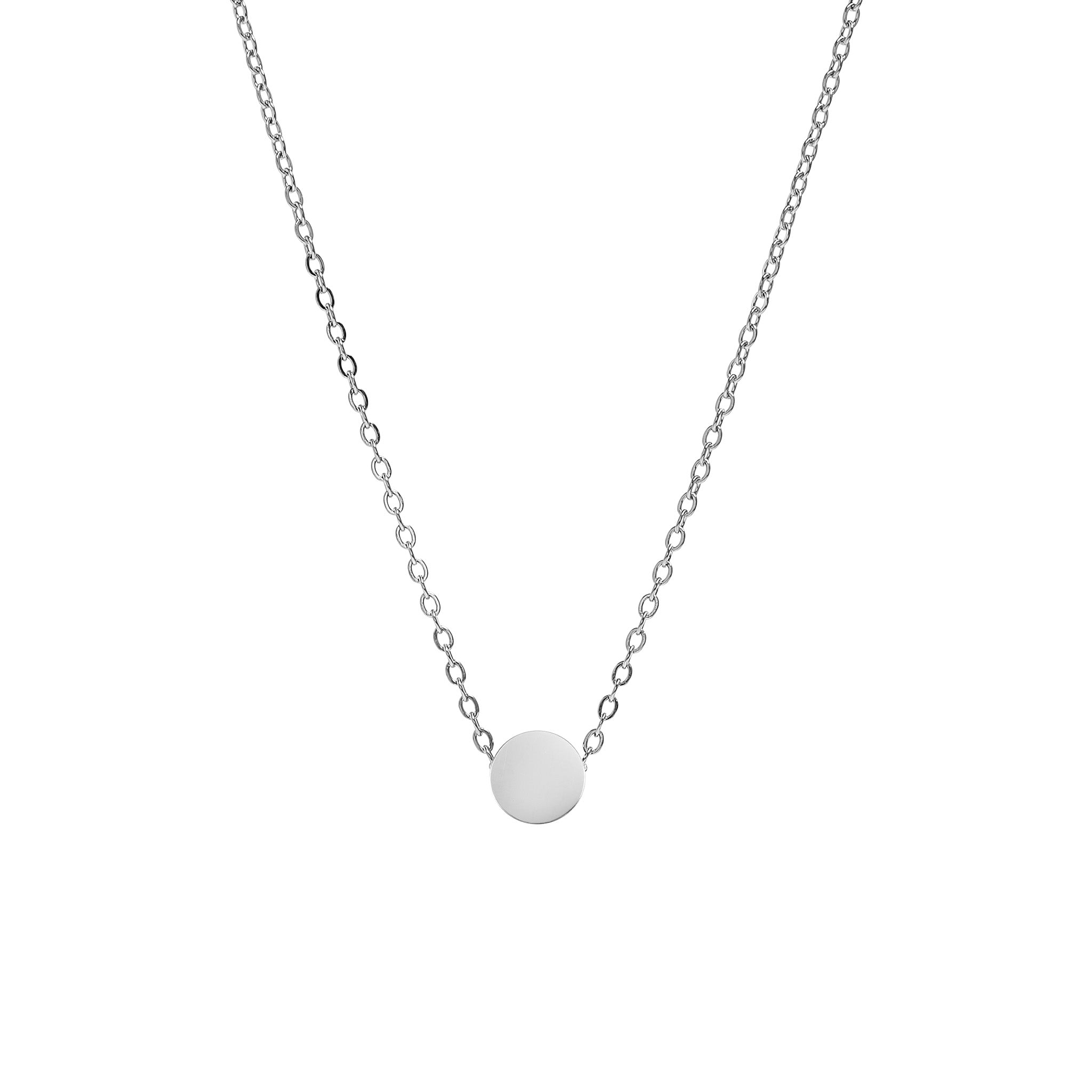Stainless Steel Mini Circle Necklace / SBB0344
